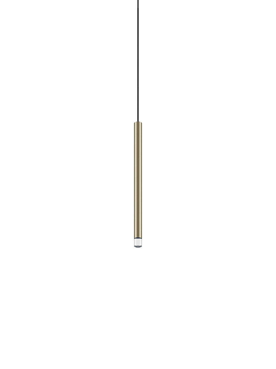 A-Tube Nano Pendant Small 30cm Black Cable Matt Champagne 2700K 350ma