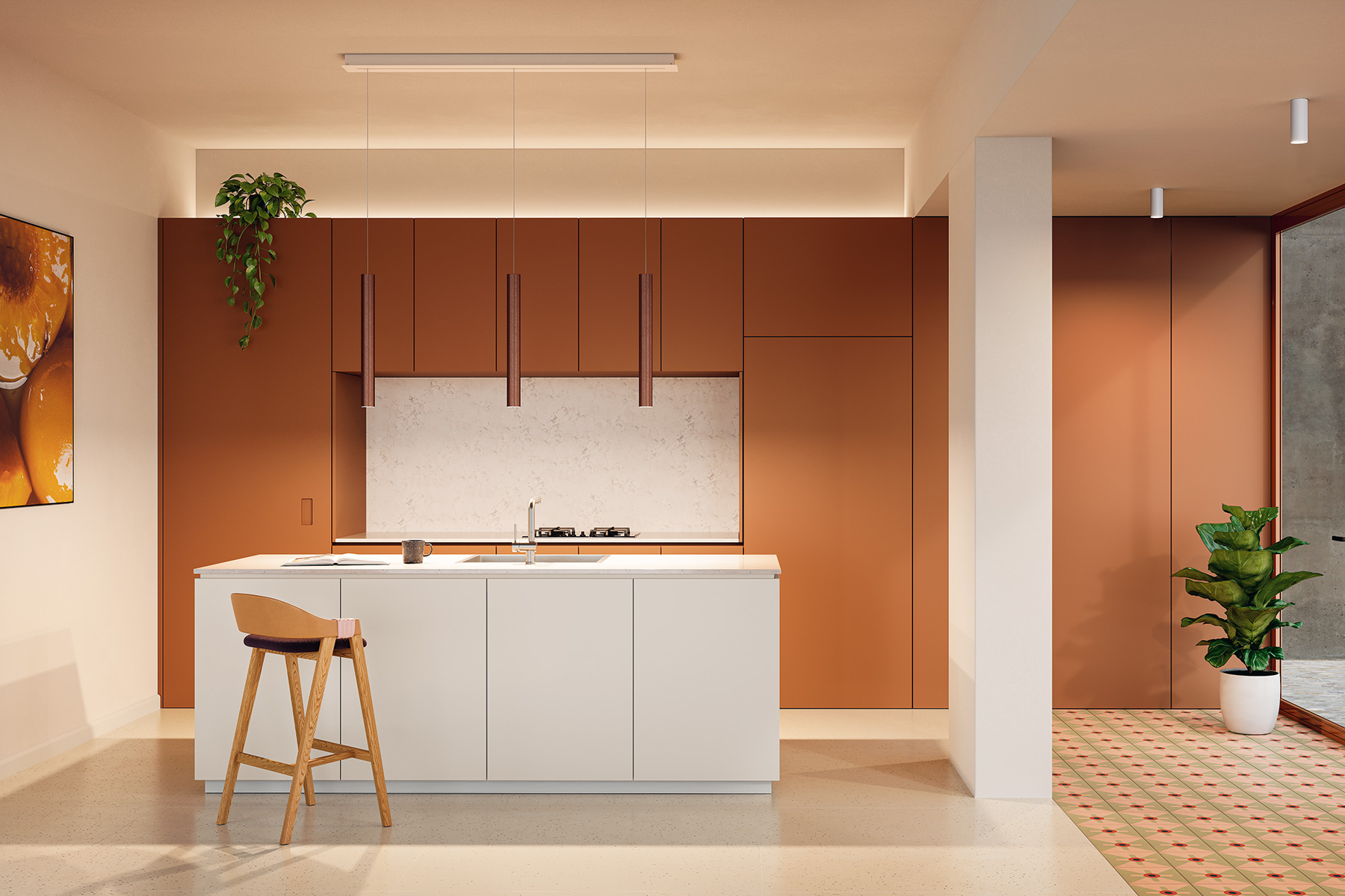 A Tube design by Studio Italia Design Suspension Lamp Lodes