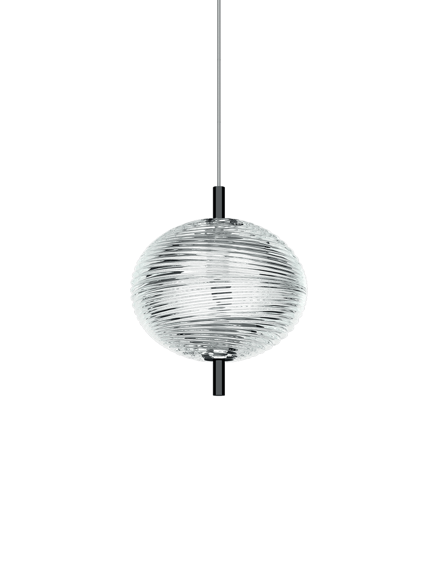Jefferson Pendant Mini Crystal Black Chrome 2700K