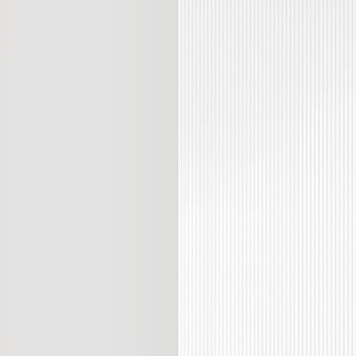 White + Clear Ribbed
