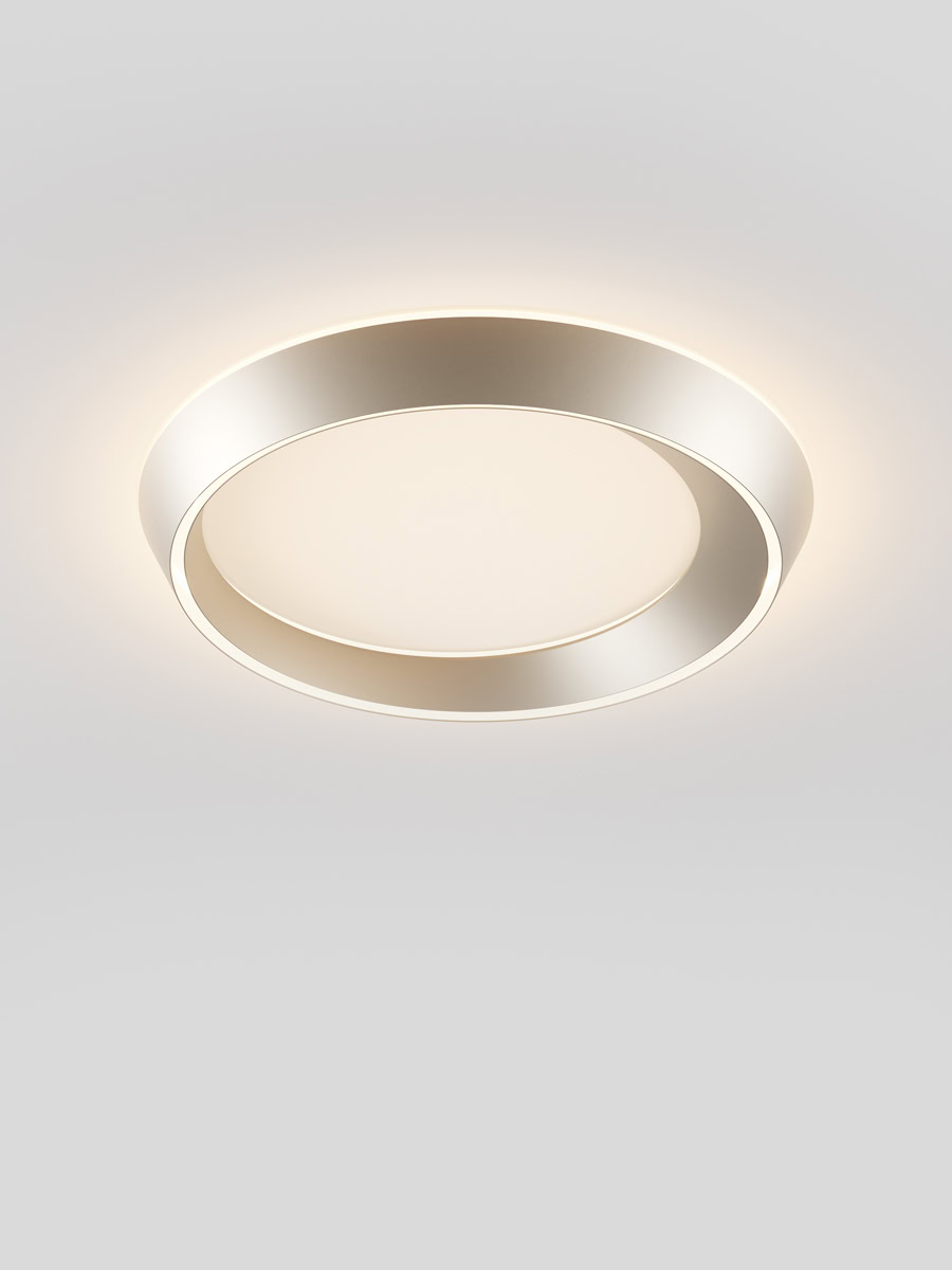 Massive Lampada Da Soffitto Atoll In Vetro Opale Bianco - E27 60W - IP44